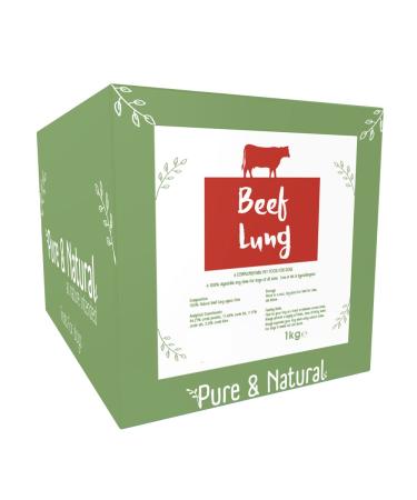 Pure & Natural Beef Lung 12cm Soft Chewy All-Natural Dog Chews Long Lasting for Puppies to Seniors 1kg Bulk Box Beef Lung 1 kg (Pack of 1) - Buy Online on GoSupps.com