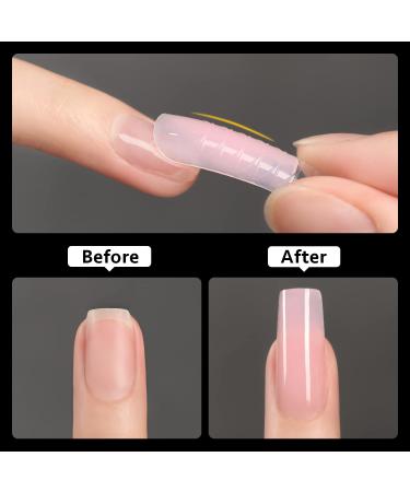 GAOY Dual Nail Forms for Poly Gel - 120 Pcs Clear Extension Tips | 12 Sizes Nail Art DIY - Buy Online on GoSupps.com