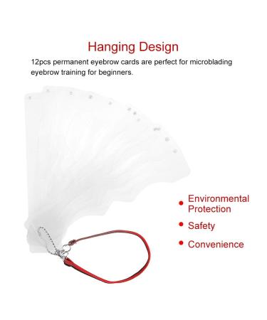 12-Piece Eyebrow Microblading Care Template Set | Precision Ruler & Stencil Tools for Perfect Eyebrow Shaping - Buy Online on GoSupps.com