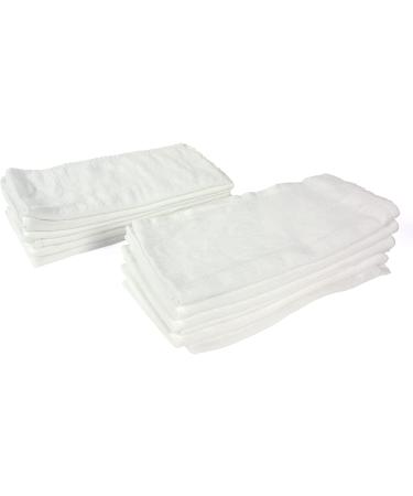 OsoCozy Bleached Birdseye Flat Cloth Diapers - 100% Cotton - White - 27.5 x 30.5 Inches - 1 Dozen - Buy Online on GoSupps.com