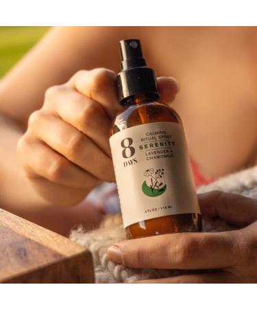 8 Days Aromatherapy Ritual Spray | For Room Body Pillow | Organic + Vegan | Meditation + Yoga Mist | Essential Oil Room Spray | Room Freshener | Lavender Chamomile Serenity Lavender + Chamomile - Buy Online on GoSupps.com