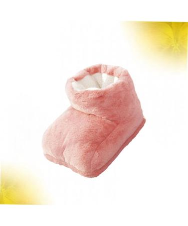 Packove USB Plush Shoes Heater | Warm Foot Massager & Electrical Slippers | Ideal for Free Time & Office | Pink Rosa Size 1 - Buy Online on GoSupps.com