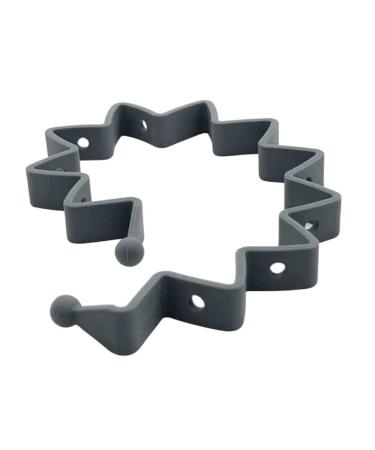 Busy Baby Toy Bungee for Baby Toys - Dishwasher Safe Toy Straps for Baby - Made with 100% Food-Grade Silicone - Pewter