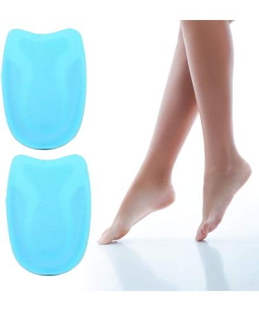 Gel Heel Pillow Shoe Inserts - 2 Pairs Flannel TPE Heel Support Pads for Plantar Fasciitis Relief - Buy Online on GoSupps.com