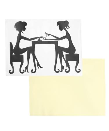Nail Salon Wall Sticker Manicure Vinyl Wall Decal Durable Waterproof for Nail Salon Interior Decoration(small)