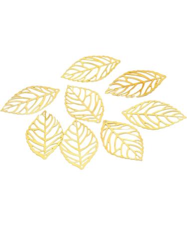 200 pcs Leaves India Hanging Leaf Headwear Tree Flatback Making Bracelet Craft for DIY Bride Silver 2*3.4cmx3pcs Goldenx3pcs - Buy Online on GoSupps.com