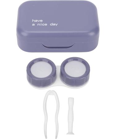 Dewin Sweet Portable Travel Contact Lens Container - Light Purple Soaking Storage Box & Set - Buy Online on GoSupps.com