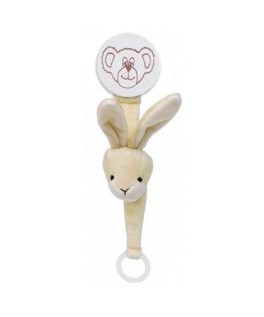 Pacifier chain rabbit Teddykompaniet light brown