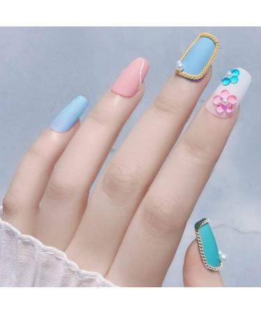Supplies Women DIY Manicures Candy Colors Mixed Size Nail Art Decals Mermaid Round Glass Decorations Nail Rhinestones Nail Crystal AB Beads(08) - Buy Online on GoSupps.com