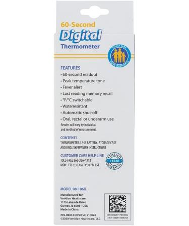 60-Second Digital Thermometer Accurate Quick and International Shipping - Buy Online on GoSupps.com