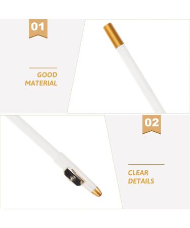CLISPEED Lot de 12 Taille-Crayons Portables pour Crayons Sourcils Blancs en Bois Multifonction pour Crayon Eyeliner et Maquillage des Yeux Format Compact pour Usage Quotidien et Voyage - Buy Online on GoSupps.com