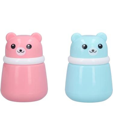 Bo te Houppettes en Forme D'ours de Dessin anim pour le Stockage de Poudre Corporelle R cipient de Poudre de 2 Pi ces Facile Utiliser la Maison Plastique + Mat riau ponge (Bo te 1 unit (Lot de 1) - Buy Online on GoSupps.com