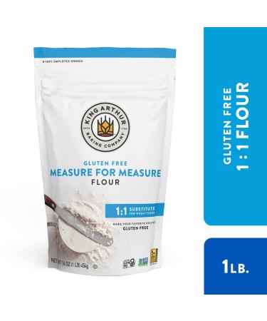 King Arthur Measure for Measure Flour - Gluten-Free, Non-GMO, Kosher, Non-Dairy - 1 lb (Pack of 1) - Buy Online on GoSupps.com