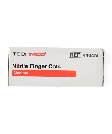 Dukal TEC 4404M Tech-Med Nitrile Finger Cots - Medium 0.08mm Thickness (144 Pack) | Shop Internationally - Buy Online on GoSupps.com