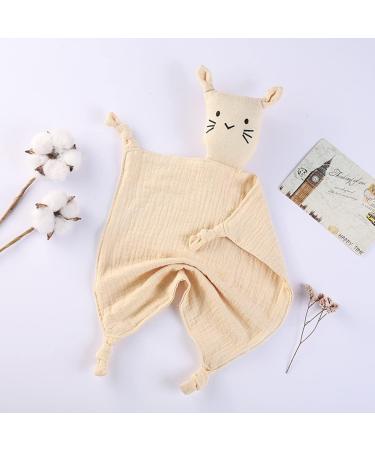 ShapeW Baby Pacifier & Teether Towel Bib - Soft Animal Cats Comfort Blanket for Infants | International Shipping Available - Buy Online on GoSupps.com