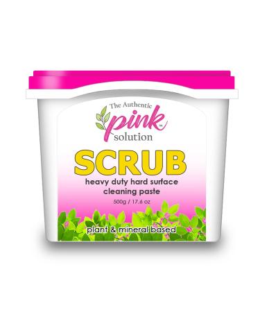 PINK SOLUTION STARTER KIT- 2x UNIVERSAL CLEAN 1x MOTHER'S CHOICE SCRUB 1x SPONGE 1xSCRUBBIE Kitchen and Bathroom Cleaner Multi Surface Scrub for Sinks Showers Toilets and hard surfaces Pet and Baby-Safe Natural Non-Toxic Ingredients Unscented