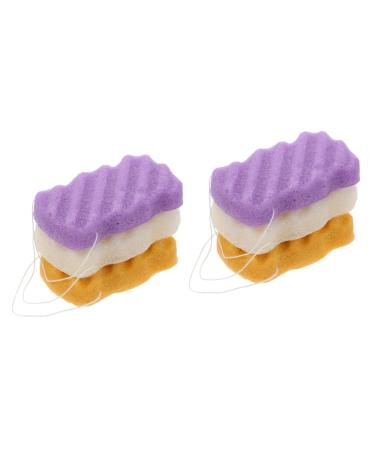 Beaupretty 6 Pcs Konjac Bath Sponge Tools for Kids face Tools Bathing Sponge Face Sponge Pads konjac Sponge face konjac Puff Sponge face sponges for Cleansing and exfoliating face Scrubber