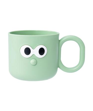 Children's toothbrush cup |Children's toothbrush flush cup |Toothbrush washing cup for children |Children's bathroom cup for cleaning tooth |Children's flushing cup |Child -friendly toothbrush rinsing cup green