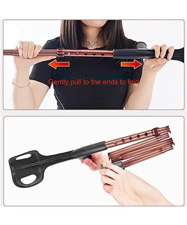 Folding Forearm Crutch Portable Height Adjustable Walking Stick with Comfy Handle for Seniors Disabled Elderly Rose Gold Run forward - Buy Online on GoSupps.com