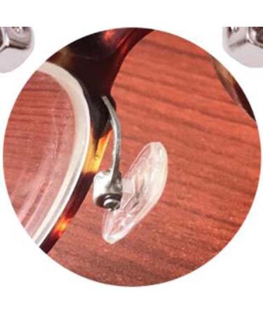 Replacement Nose Pad Holder & Metal Nose Bridge - Silver Plug-in Glass Accessories for Glasses Repair - Buy Online on GoSupps.com