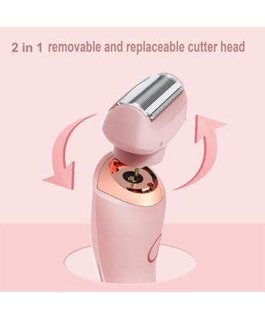 Livora Electric Shaver For Women 2 in 1 Womens Electric Waterproof Shaver For Legs Wet & Dry for Leg Arm Underarm Pubic Area (Pink) - Buy Online on GoSupps.com