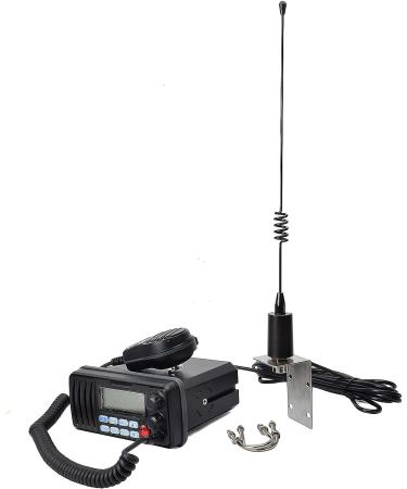 UAYESOK 15 Inch Stainless Steel Marine VHF Antenna for Cobra, Icom, Uniden, Standard Horizon Radio - Low Profile Design with 16.4ft Coaxial Cable - Buy Online on GoSupps.com