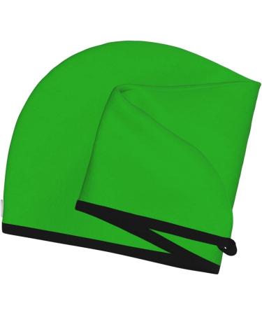 Green Microfiber Hair Towel - Super Absorbent Coral Velvet Wrap for Women | Quick Dry Cap for Long Curly & Thick Hair - Buy Online on GoSupps.com