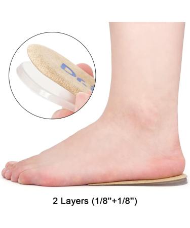 Dr.Foot Adjustable Orthopedic Heel Lift Inserts - Height Increase Insoles for Leg Length Discrepancies Heel Pain Relief & Sports Injuries (Beige 2 Layers - Women s 4.5-9.5 | Men s 6-8.5 - Buy Online on GoSupps.com
