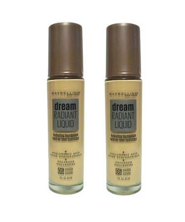 Pack of 2 Maybelline New York Dream Radiant Liquid Hydrating Foundation Vanilla 05