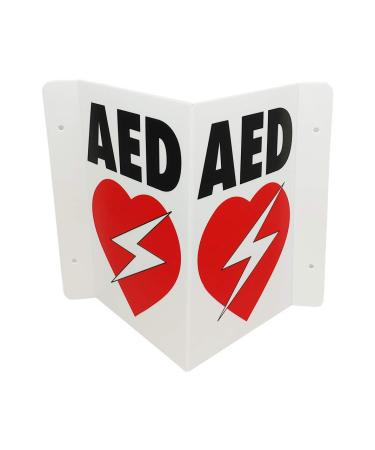 CPR Savers Foldable Panel AED Wall Sign for Business  School  Restaurant  Office or Any Public Place (1)