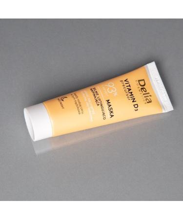 Delia Cosmetics Vitamin D3 Precursor - Strongly Lifting and Firming Mask All Skin Types Acne Skin Hydrating Minimisng Fine Lines Retinol Niacinamide Tumeric Coconut Oil 50ml - Buy Online on GoSupps.com