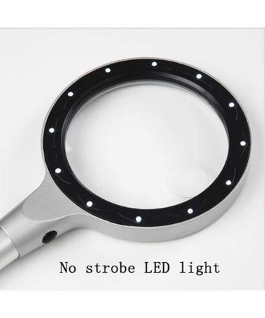 Magnifying Glasses Vision aids Magnifying Glass Handheld 10 Times Magnifying Glass with led Light Old Man Reading Stationery Office Supplies 1PCS Better Life - Buy Online on GoSupps.com