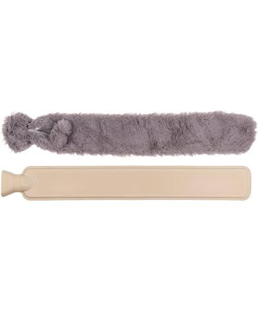Premium Tubular Hot Water Bottle with Faux Fur Cover - 73 x 12 cm | International Shipping Available - Buy Online on GoSupps.com