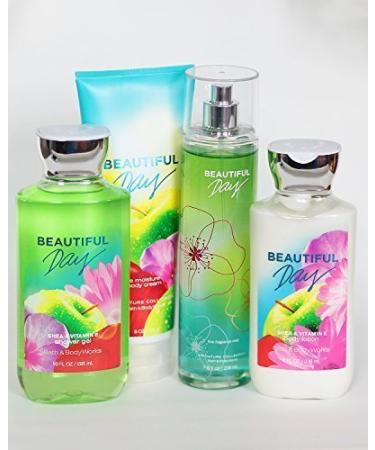 Bath and Body Works Beautiful Day Gift Set of Shower Gel  Lotion  Mist and Body Cream by N/A