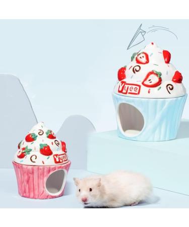 POPETPOP Hamster Hideout Hamster Nest Bathtub Accessories Animal Cage Cartoon Hamster Small Hamster House Summer Pet Supplies - Buy Online on GoSupps.com
