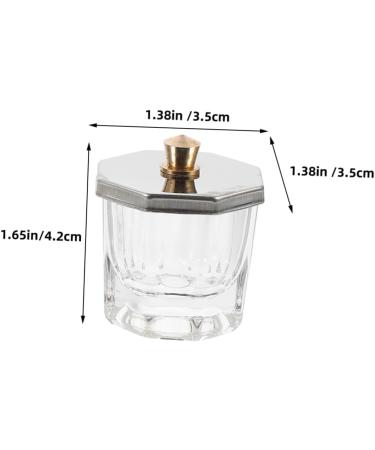 FRCOLOR Nail Cup Dappen Dish for Acrylic Nails Nail Liquid Holder Nail Dish Cups with Lids Nail Dish with Lids Acrylic Nail Supplies Manicure Nail Dish Nail Dappen Dish Mini Glass Bracket - Buy Online on GoSupps.com