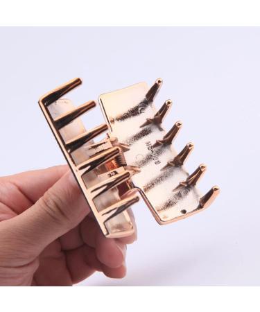 Yusier 2.5 inch Small Rectangle Decorative Hair Clip Set - Engraved Pattern Claw Clips for Thin Hair (6PCS) - Buy Online on GoSupps.com
