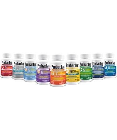 Probaclac Probiotics for Adults 120 and 60 and 30 caps. Probiotics help support gastrointestinal health and Bloating Relief and Contribute to a Natural Healthy Intestinal Flora. Seven strains of probiotic and lactic ferment complex (60 Unflavored) - Buy Online on GoSupps.com