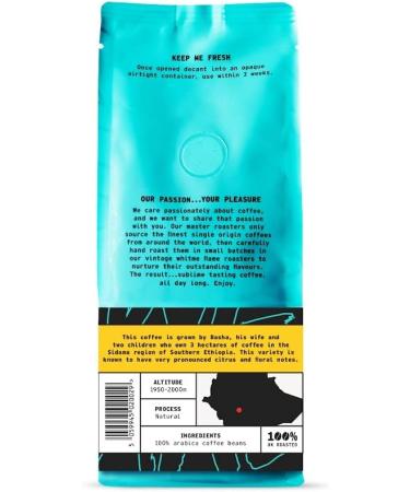 Coffee Beans 227g Bag Whole Bean Coffee Ethiopian Coffee Beans Fruits Notes 100% Arabica Light Roast Speciality Freshly Roasted Single Origin (We Are Coffee Co) Whole Bean 227 g (Pack of 1) - Buy Online on GoSupps.com