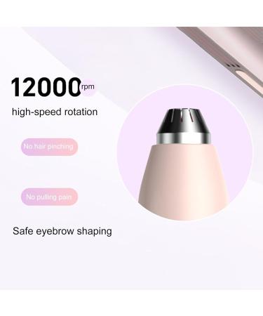 ZJchao Electric Eyebrow for Women LED Light Removable Quick Shaping Long Lasting Cleanliness Quick Cleaning with Running Water PINK Pink - Buy Online on GoSupps.com