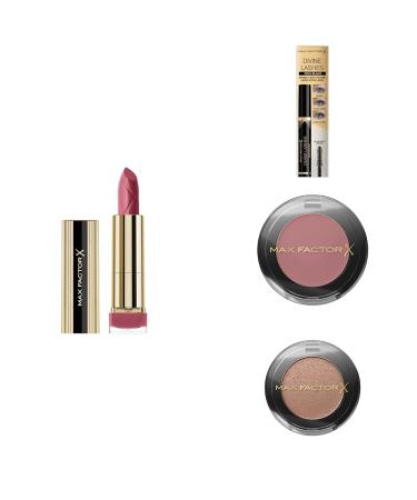 Max Factor "Smiling in Pink" Look: MF Color Elixir Lipstick 30 Rosewood + MF Divine Lashes Mascara 001 + MF Masterpiece Mono Eyeshadow 02 Dreamy Aurora + MP MP Mono Eyeshadow 06 Magnetic Brown
