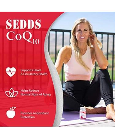 Buy SEDDS CoQ10 Ubiquinol - Premium Cardiovascular Health Supplement Liquid Softgel for Heart Health & Energy (60 Count) - International Shipping Available - Buy Online on GoSupps.com