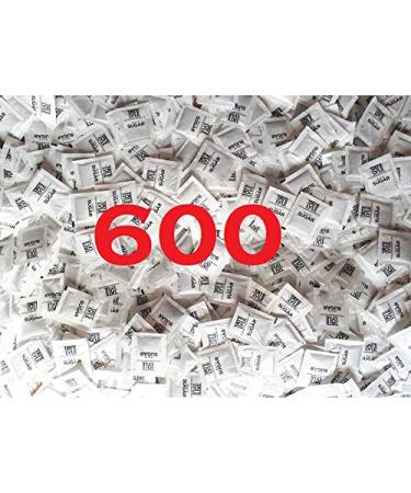 White Sugar Sachets Pure Granulated Cane Individually Wrapped (600 sachets)