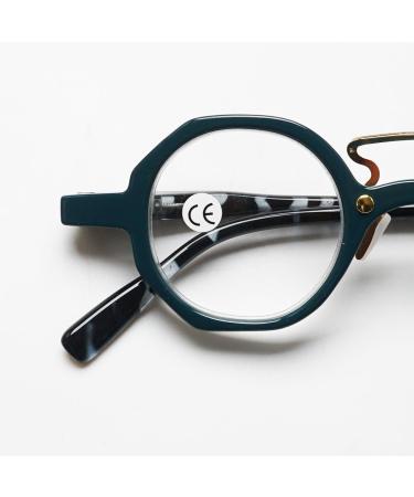 Buy Vevesmundo Round Retro Reading Glasses - Unisex Leopard Pattern +1.0 to +4.0 | Stylish Visual Aid - Buy Online on GoSupps.com