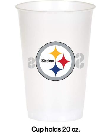 Pittsburgh Steelers Plastic Cups - 24 ct | Officially Licensed NFL Party Supplies - Buy Online on GoSupps.com