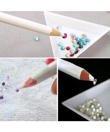 5pcs White Nail Art Rhinestone Painter Pens - Precision Design & Crafting Tools for Stunning Manicure - Buy Online on GoSupps.com