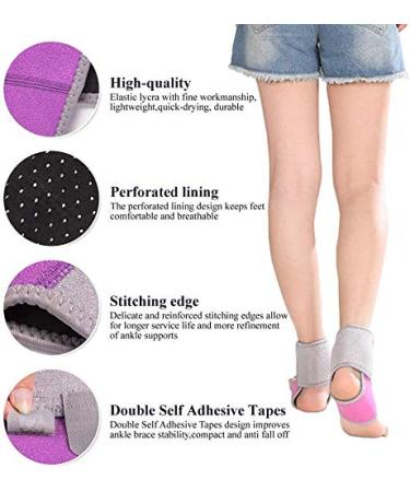 Kids Ankle Brace Support | Breathable & Adjustable Compression Sleeve for Running & Basketball | Hot Pink (Size S 12-3) - Buy Online on GoSupps.com