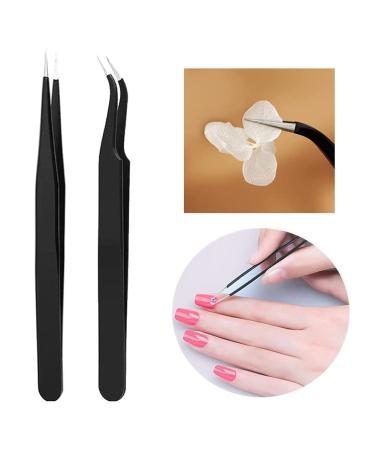 2PCS Nail Glue Pen Resin Polishing Agent Kit with Tweezers - DIY Gel Nail Polish Adhesive for Jewelry and Nail Art - Buy Online on GoSupps.com