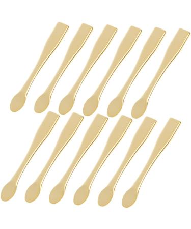 Hemoton 48 pcs mini spatula for cosmetics cosmetics applicator cosmetics spatula abs 6.00X0.70X0.70CMx4pcs Goldenx4pcs - Buy Online on GoSupps.com