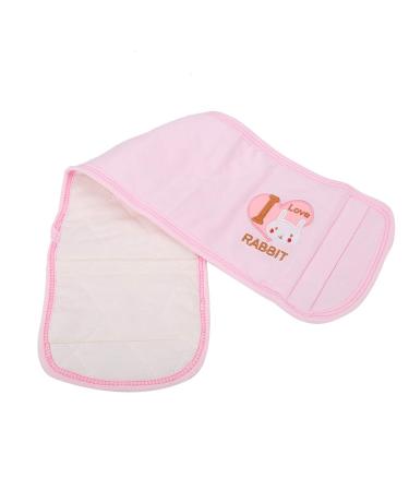 Haosie Baby Belly Button Band  Infant Belly Protector  Cotton Umbilical Hernia Belt for Toddler Boys Girls (22 X 6.3 in)(Pink)